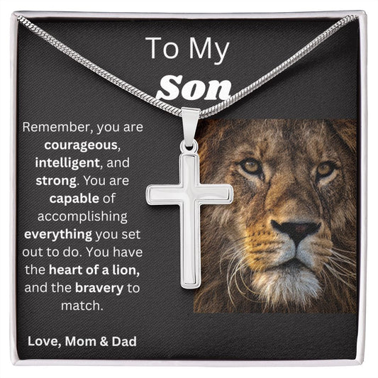 To my Son -Cross Necklace