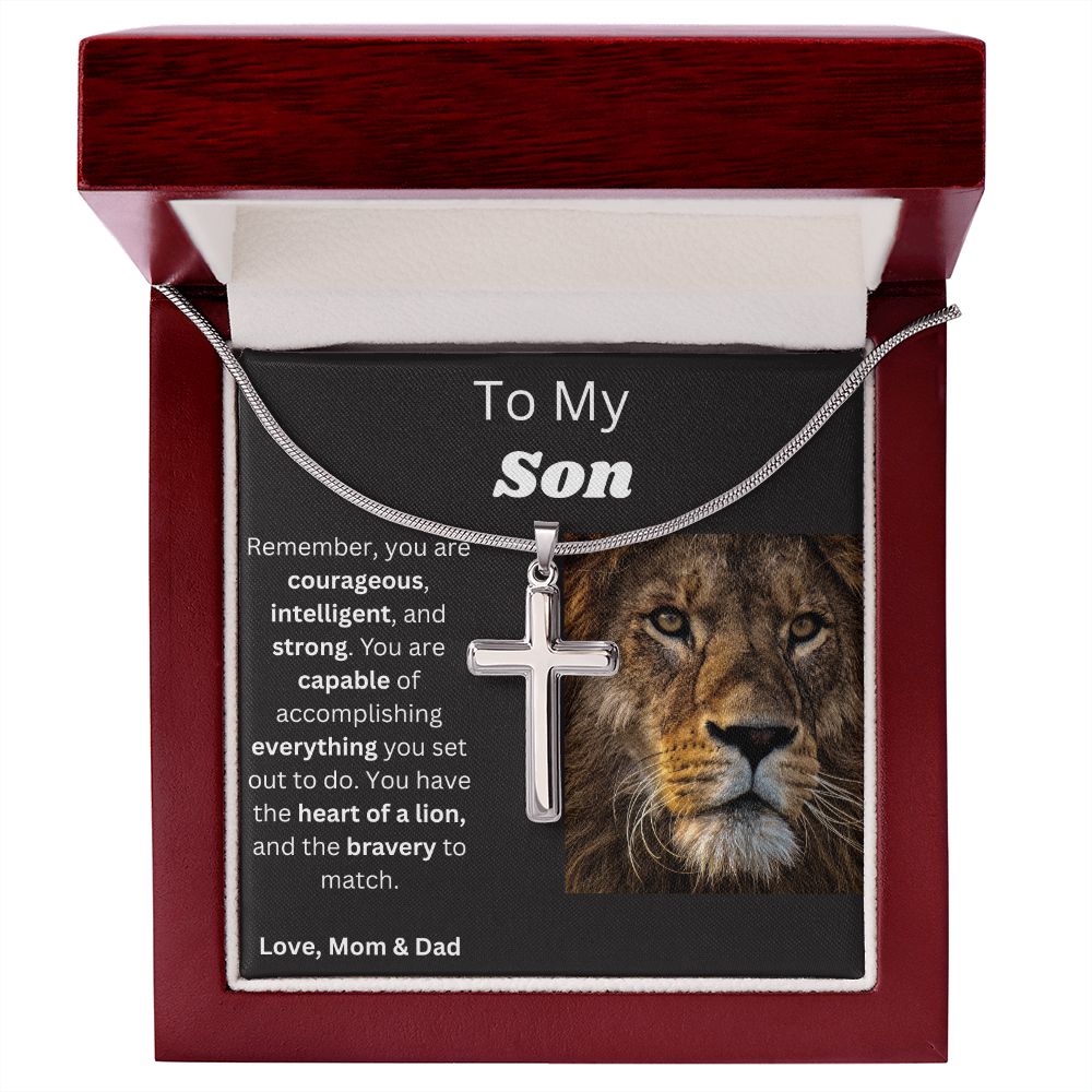 To my Son -Cross Necklace